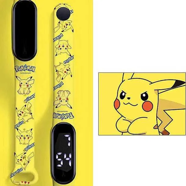 Pokemon Pikachu Elektronische Armbanduhr Mit Digital Anzeige