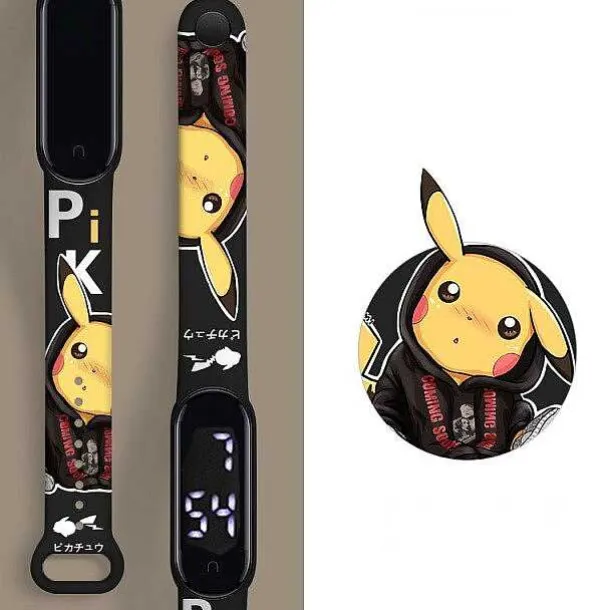 Pokemon Pikachu Elektronische Armbanduhr Mit Digital Anzeige