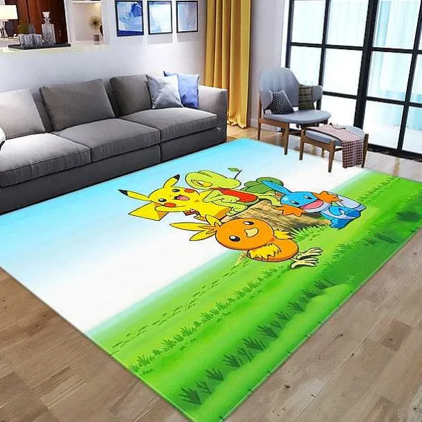 Pokemon Pikachu Flannel Teppich Matte (Verschiedene Motive)