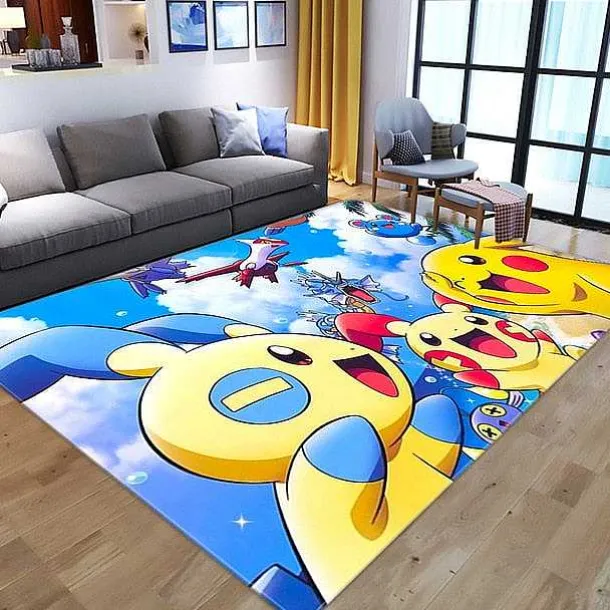 Pokemon Pikachu Flannel Teppich Matte (Verschiedene Motive)