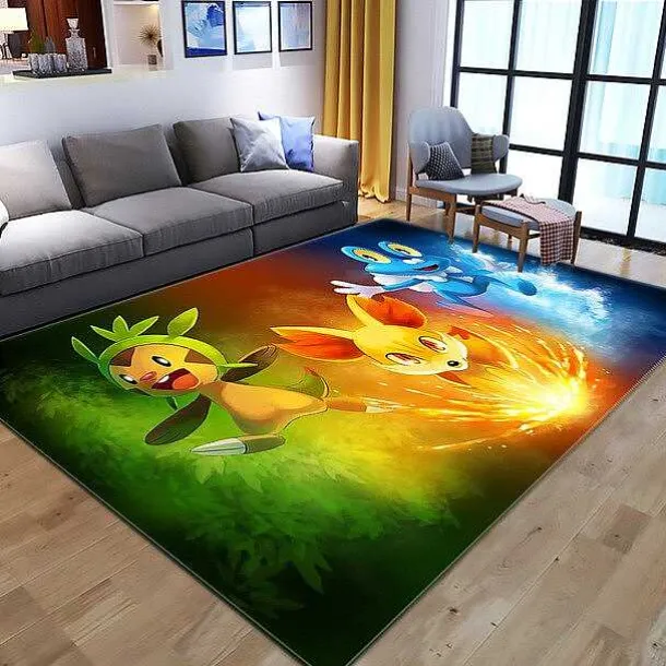 Pokemon Pikachu Flannel Teppich Matte (Verschiedene Motive)