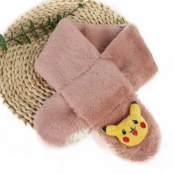 Pokemon Pikachu Flauschiger Winterschal Fur Kinder