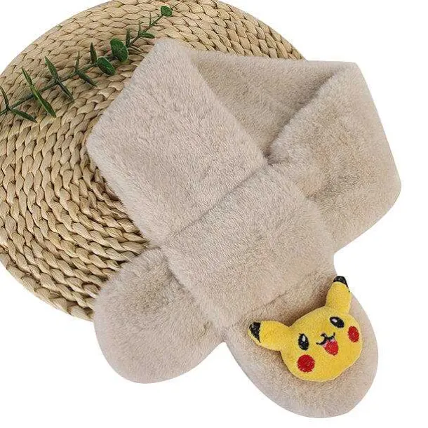 Pokemon Pikachu Flauschiger Winterschal Fur Kinder