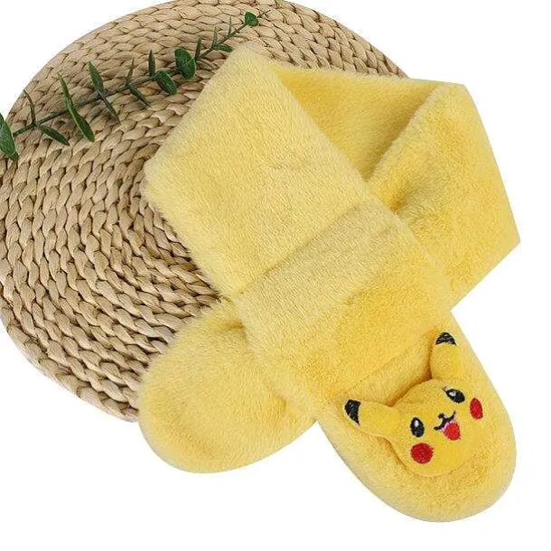 Pokemon Pikachu Flauschiger Winterschal Fur Kinder