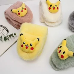 Pokemon Pikachu Flauschiger Winterschal Fur Kinder