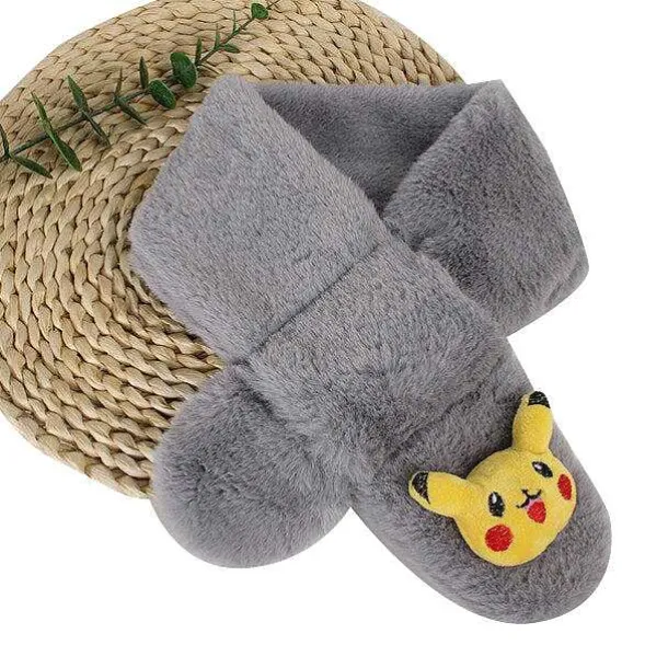 Pokemon Pikachu Flauschiger Winterschal Fur Kinder