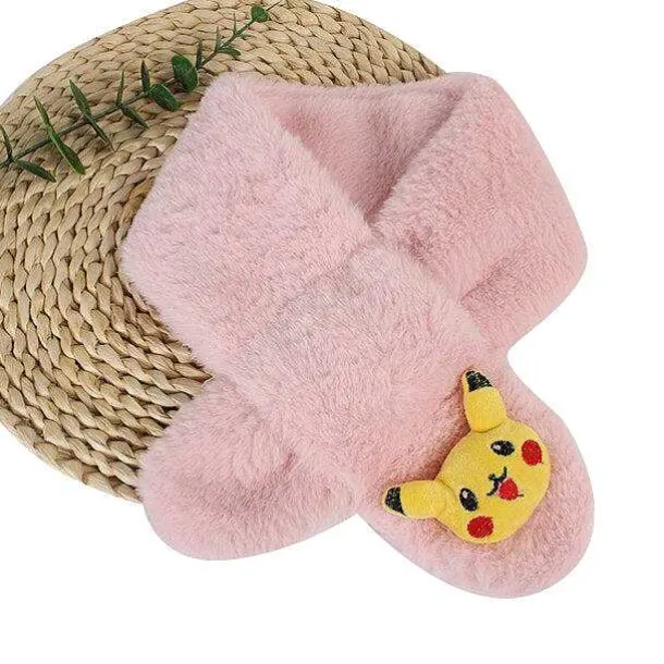 Pokemon Pikachu Flauschiger Winterschal Fur Kinder