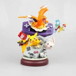 Pokemon Pikachu Glurak / Charizard Gameboy Statue (18.5Cm)
