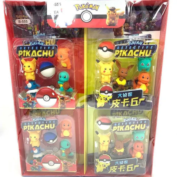 Pokemon Pikachu 3In1 Radiergummi Set (Zufallige Auswahl)