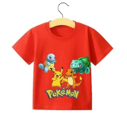 Pokemon Pikachu Kinder Sommer T-Shirts In Vielen Motiven Und Grosen