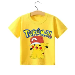 Pokemon Pikachu Kinder Sommer T-Shirts In Vielen Motiven Und Grosen