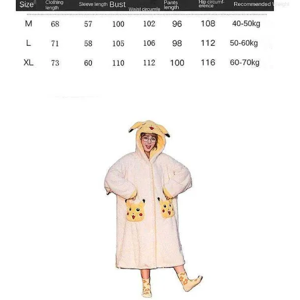Pokemon Pikachu Kuscheliger Fleece Bademantel