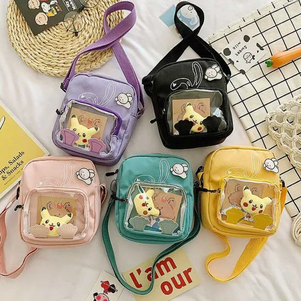 Pokemon Pikachu Messenger Bag Mit Transparenter Front