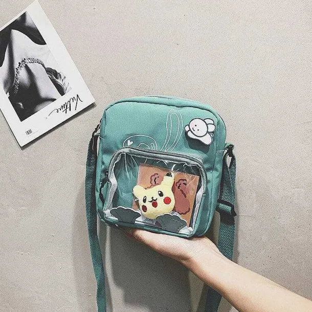 Pokemon Pikachu Messenger Bag Mit Transparenter Front