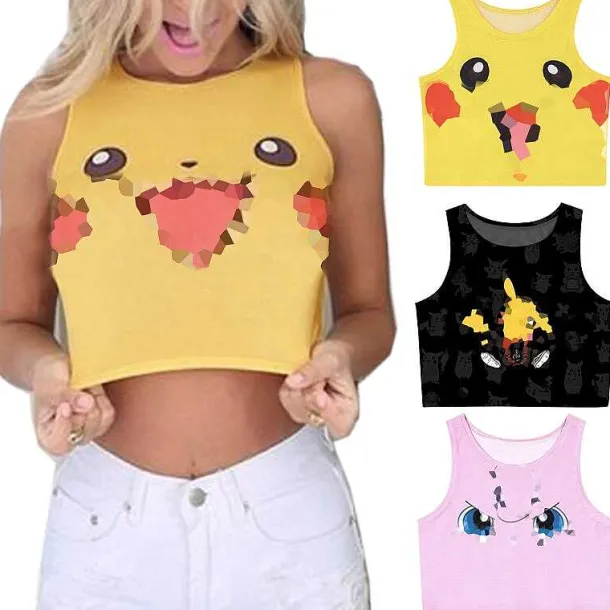 Pokemon Pikachu, Pummeluff, Bisasam U. A. Top, Tops, Shirt