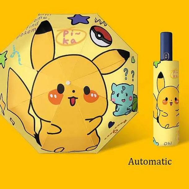 Pokemon Pikachu Regenschirme (Manuell Oder Automatik)