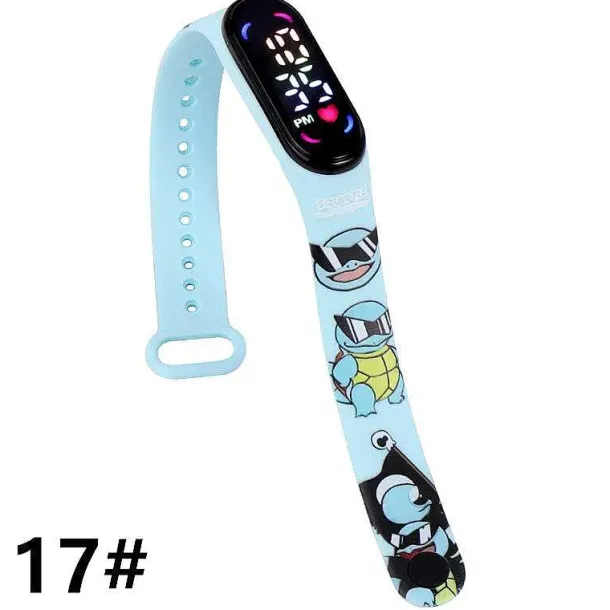 Pokemon Pikachu U. A. Digital Armbanduhr Fur Kinder