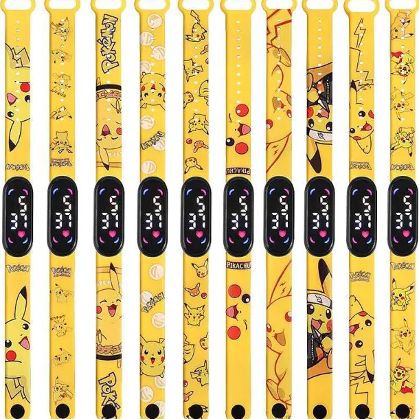 Pokemon Pikachu U. A. Digital Armbanduhr Fur Kinder