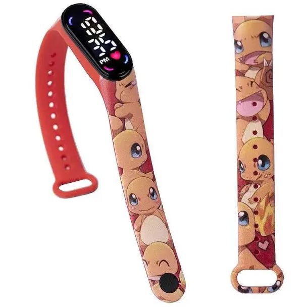 Pokemon Pikachu U. A. Digital Armbanduhr Fur Kinder