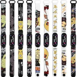 Pokemon Pikachu U. A. Digital Armbanduhr Fur Kinder