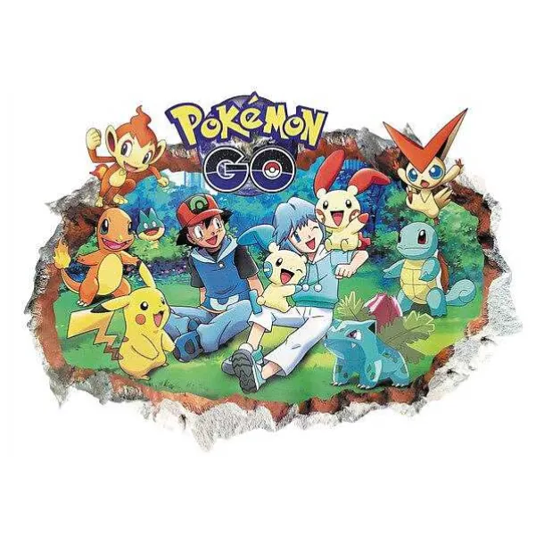 Pokemon Pikachu U. A. Wand Sticker