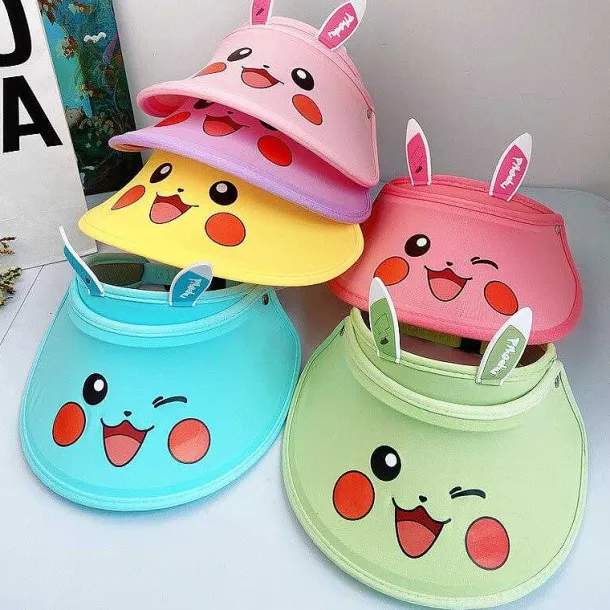 Pokemon Pikachu Visor Cap Fur Kinder