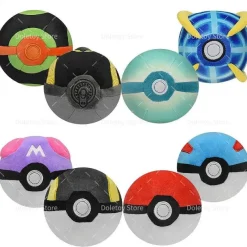 Pokemon Plusch Balle (4 Stk.) Master Ball Super Ball Great Ball Ultra Ball (Ca. 12Cm)