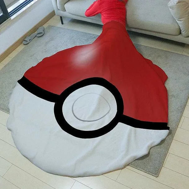 Pokemon Pokeball Flanell-Decke, 150 Cm