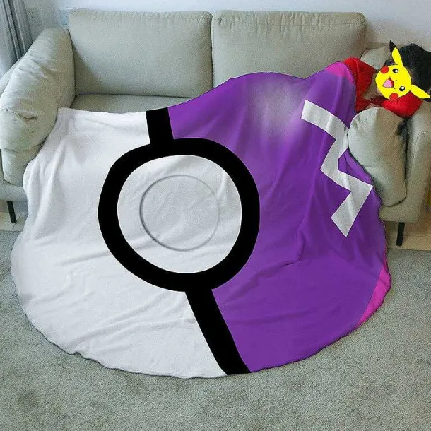 Pokemon Pokeball Flanell-Decke, 150 Cm