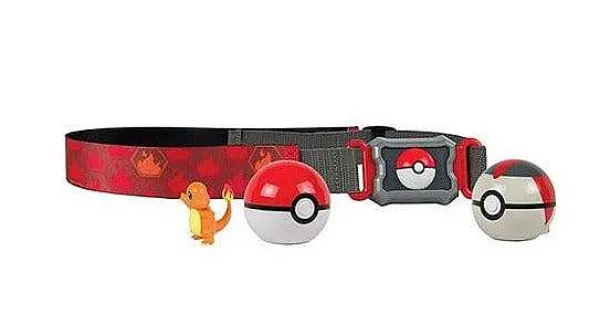 Pokemon Poke Ball Gurtel Mit 2X Pokeball Und 1X Figur