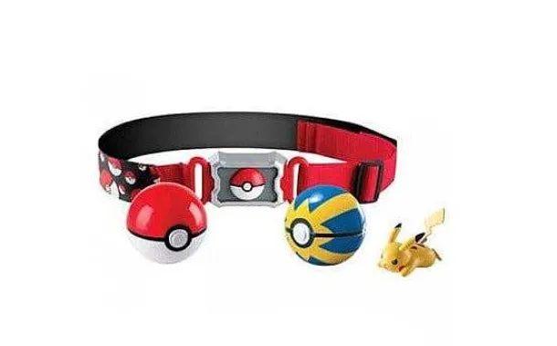 Pokemon Poke Ball Gurtel Mit 2X Pokeball Und 1X Figur