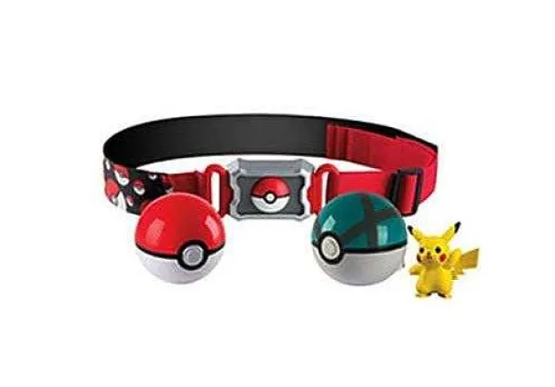 Pokemon Poke Ball Gurtel Mit 2X Pokeball Und 1X Figur
