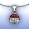 Pokemon Pokeball Halskette Mit Anhanger