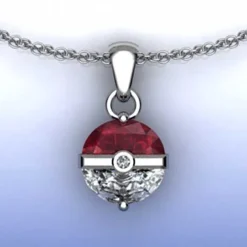 Pokemon Pokeball Halskette Mit Anhanger