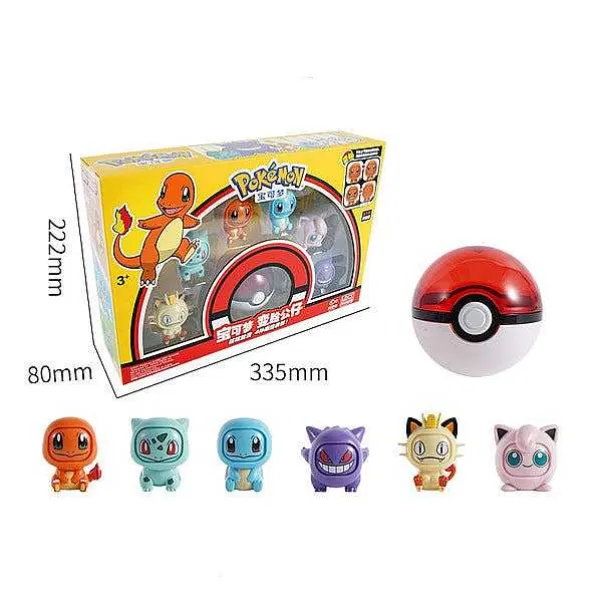 Pokemon Pokeball Mit Gesichtswechselnder Pokemonfigur