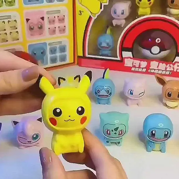Pokemon Pokeball Mit Gesichtswechselnder Pokemonfigur