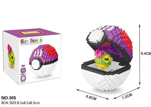 Pokemon Pokeball / Pokebälle Baustein Set