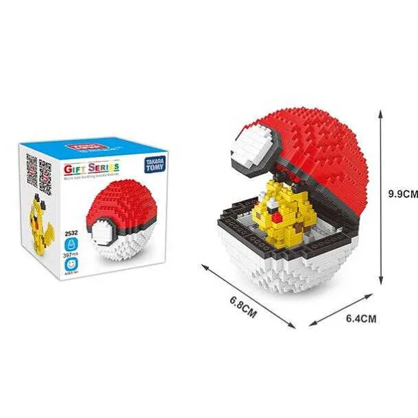 Pokemon Pokeball / Pokebälle Baustein Set