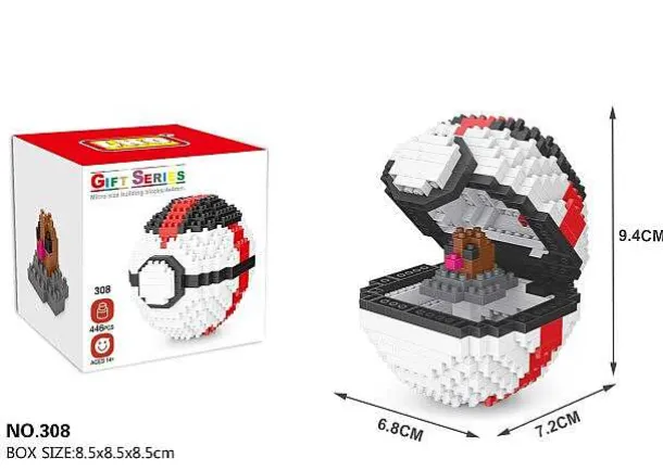 Pokemon Pokeball / Pokebälle Baustein Set