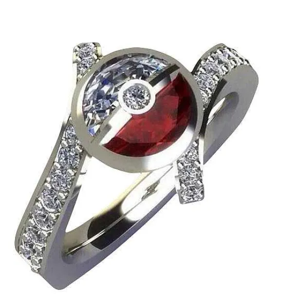Pokemon Pokeball Ring