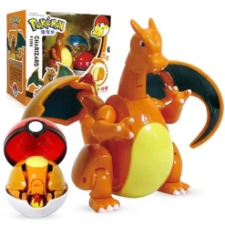 Pokemon Pokeball Set Mit Figur (Pikachu, Glurak, Bisaflor, Turtok, Garados)