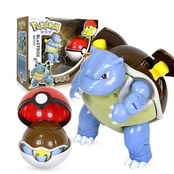 Pokemon Pokeball Set Mit Figur (Pikachu, Glurak, Bisaflor, Turtok, Garados)
