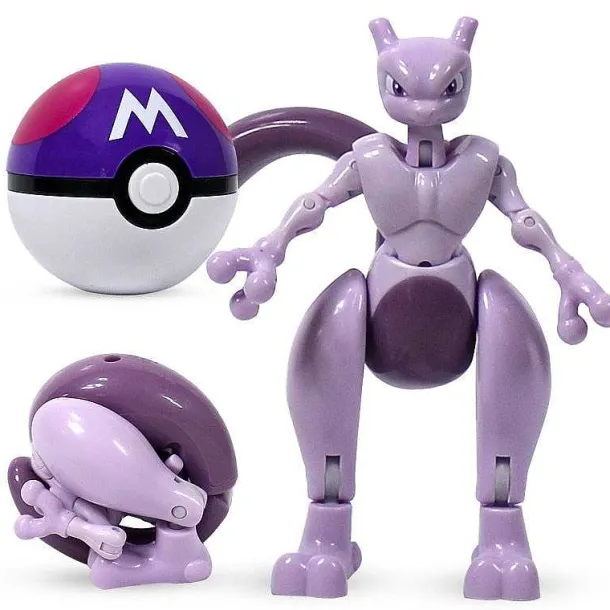 Pokemon Pokeball Set Mit Figur (Pikachu, Glurak, Bisaflor, Turtok, Garados)