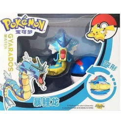 Pokemon Pokeball Set Mit Figur (Pikachu, Glurak, Bisaflor, Turtok, Garados)