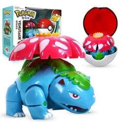 Pokemon Pokeball Set Mit Figur (Pikachu, Glurak, Bisaflor, Turtok, Garados)