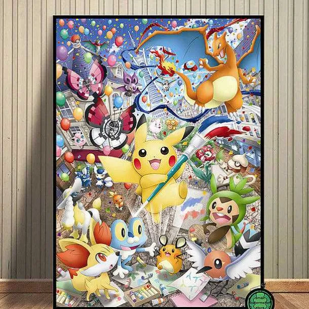 Pokemon Poster Kunstdrucke Ash Ketchum Pikachu Jigglypuff Etc.