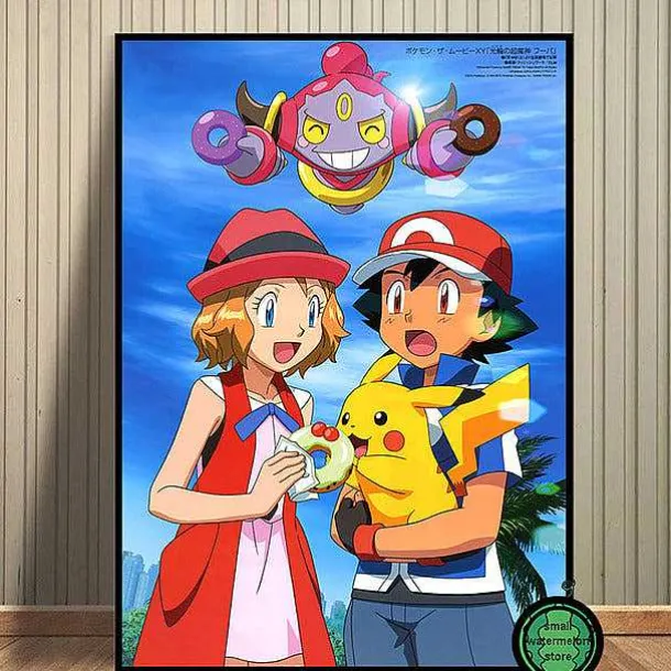 Pokemon Poster Kunstdrucke Ash Ketchum Pikachu Jigglypuff Etc.