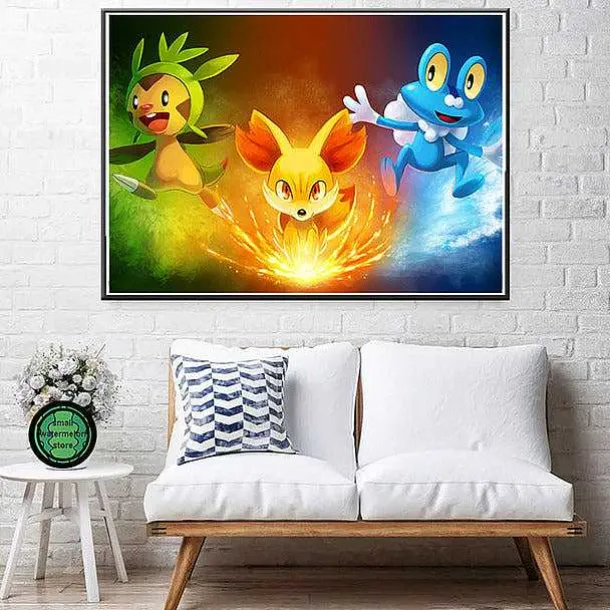 Pokemon Poster Kunstdrucke Ash Ketchum Pikachu Jigglypuff Etc.