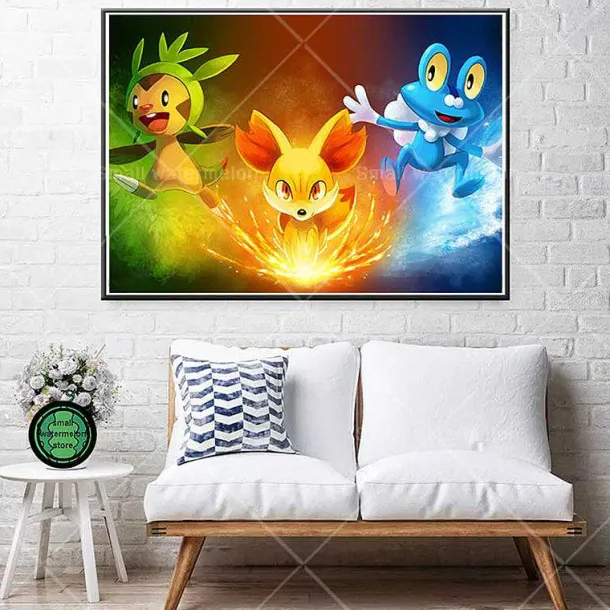 Pokemon Poster Kunstdrucke Ash Ketchum Pikachu Jigglypuff Etc.