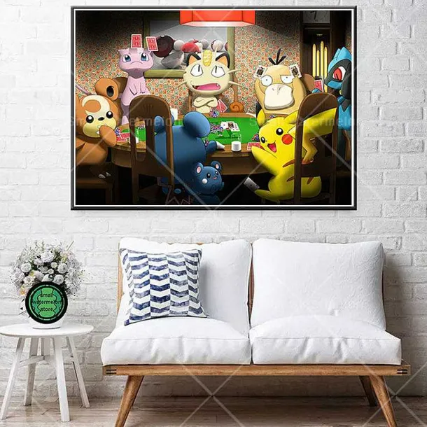Pokemon Poster Kunstdrucke Ash Ketchum Pikachu Jigglypuff Etc.